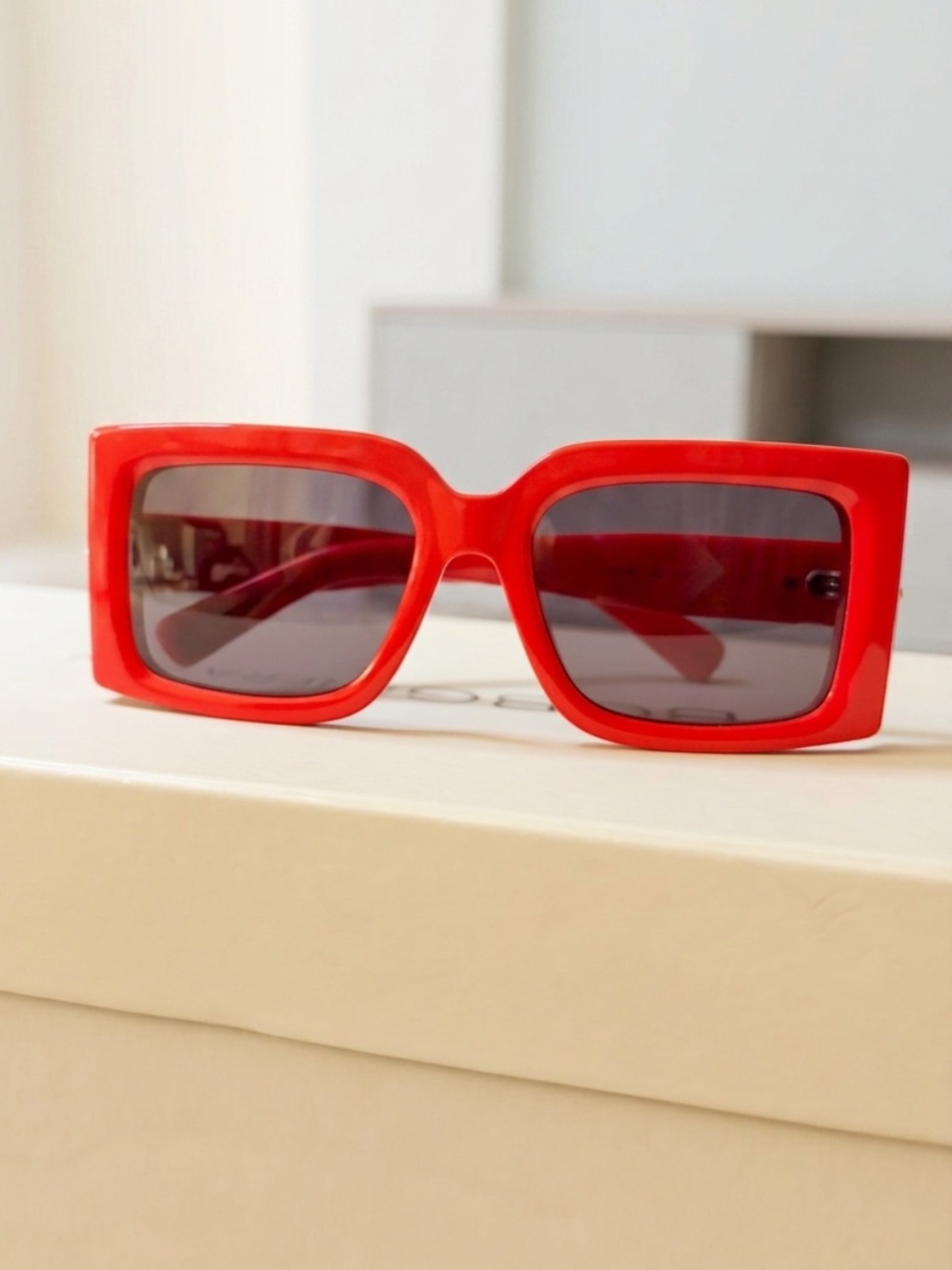 Salvatore Ferragamo Kids Red Rectangular Sunglasses